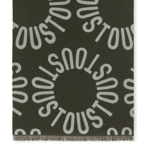 Foulard caqui TOUS Round Logo