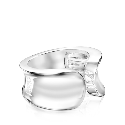 Anillo abierto liso de plata TOUS Basics