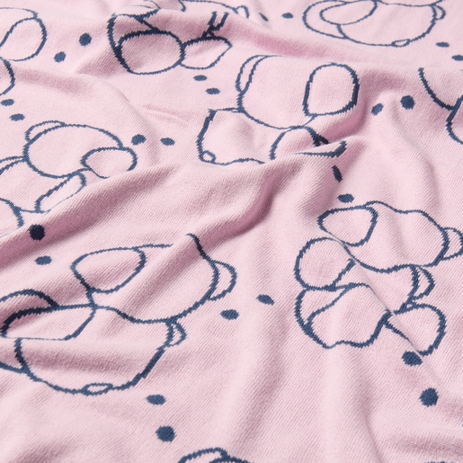 Reversible baby blanket in Nilo pink