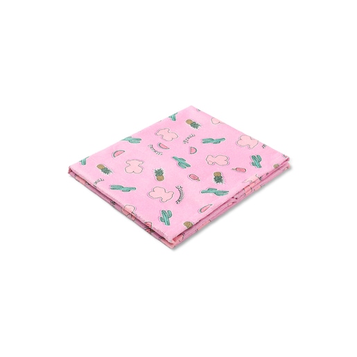 Toalla de playa niña Cactus rosa