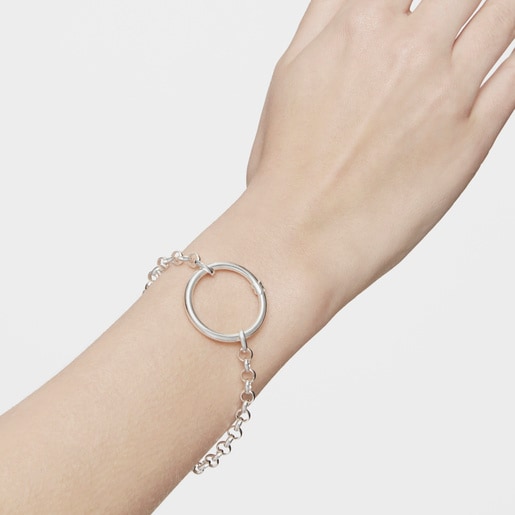 Silver TOUS Hold Bracelet 17cm.