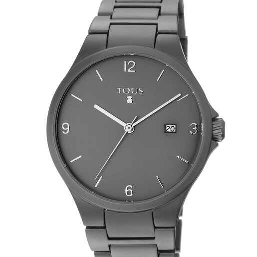 שעון אנלוגי Motion Aluminio מאלומיניום אנודייז בצבע אפור