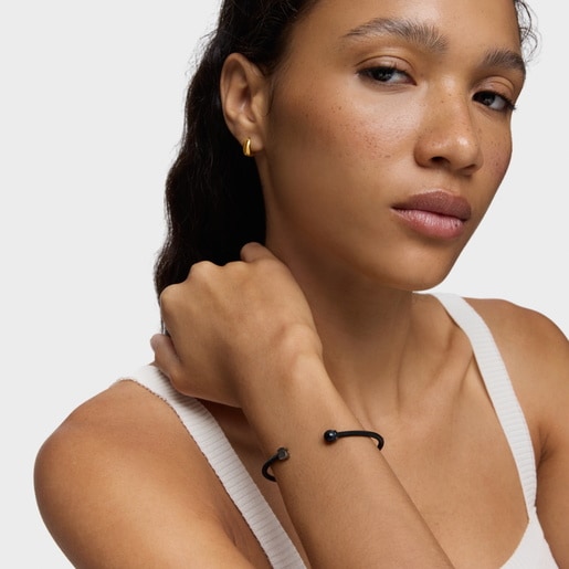 إسورة من الصُلب الأسود بعين الصقر من تشكيلة Icon Mesh