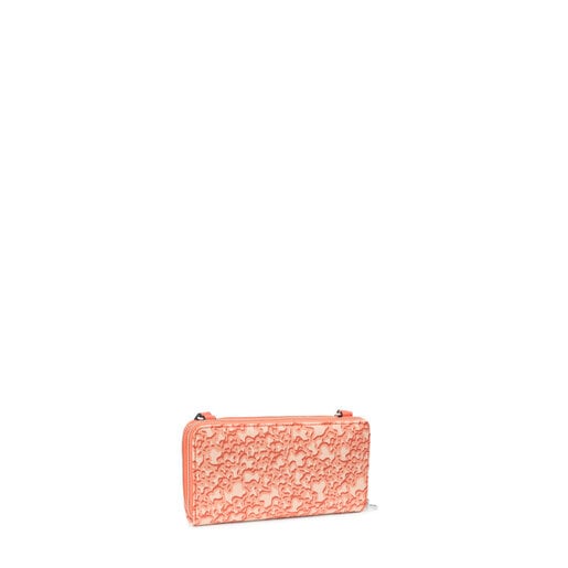 Oranžová Peňaženka s puzdrom na telefón Kaos Mini Evolution