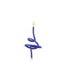 Blue bear spiral and silver vermeil TOUS St. Tropez Caucho 1/2 Earring