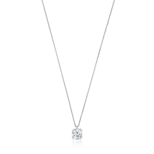 Gargantilla de platino con diamante talla brillante creado en laboratorio 1,50 ct TOUS Essentials LGD