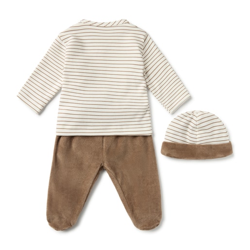 Conjunto de bebé de recién nacido Classic beige