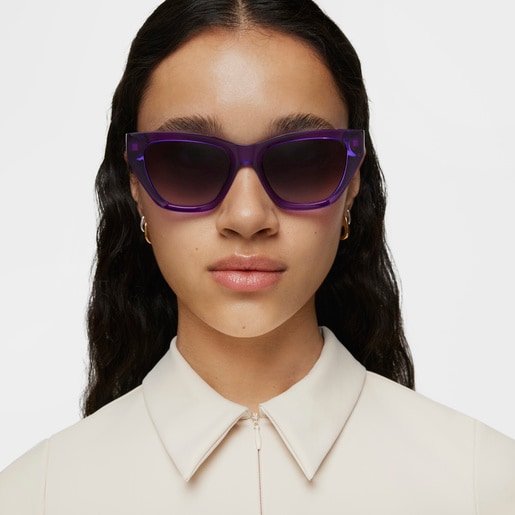 Violettfarbene Sonnenbrille TOUS Edge