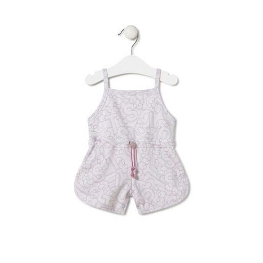 Terry cloth jumpsuit in Mix in lilac