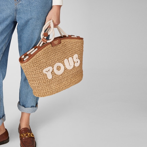 Tote bag TOUS Craft castanha e bege