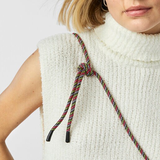 תיק יד TOUS Empire Cotton מיני בצבע ורוד זוהר