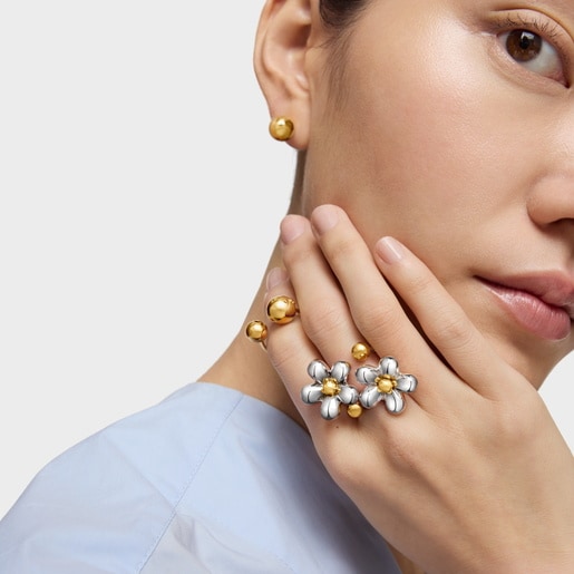 Two-tone Open ring Daisy