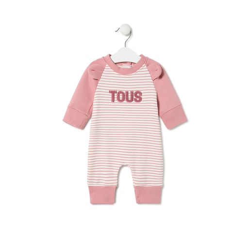 Baby playsuit in Classic pink