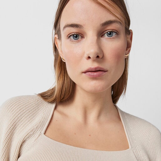 Silver Vermeil TOUS Good Vibes cornucopia Earrings