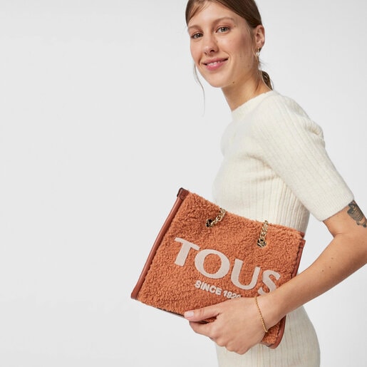 Светло-орнажевая сумка-шоппер Amaya Warm