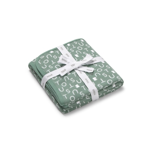 Baby blanket in Soft green