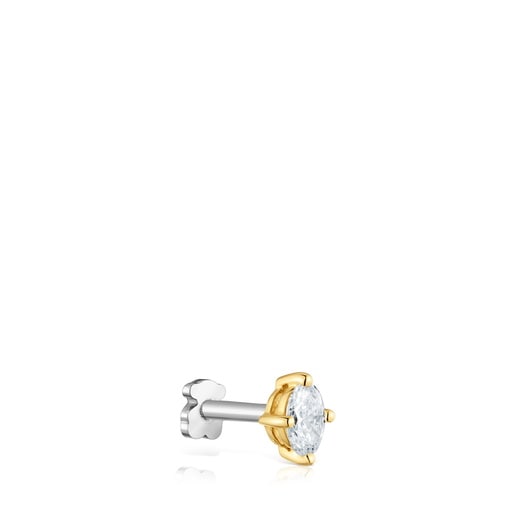 14kt gold Ear piercing with 0.15ct lab-grown diamond Shine LGD