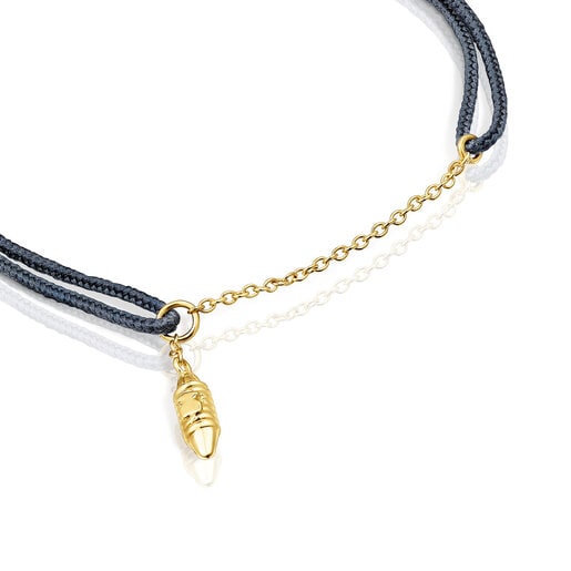 Pulseira Lure em ouro e nylon