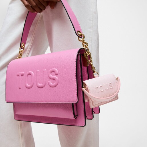 Pale pink mini crossbody Key ring Audree