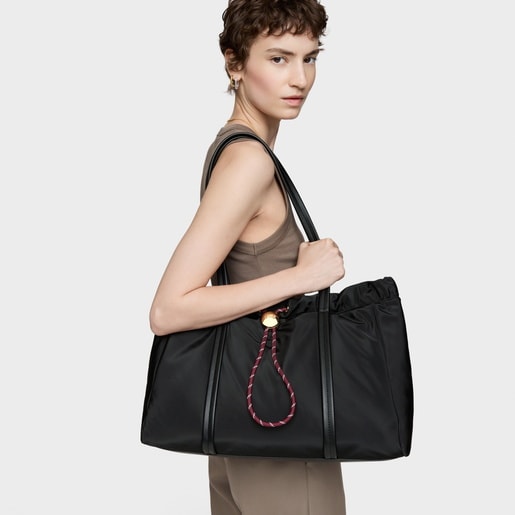 Black Tote bag Empire Soft
