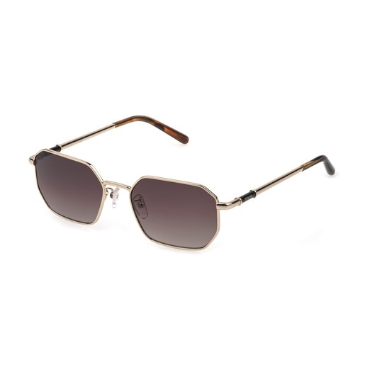 Havana-colored Sunglasses TOUS Geometric Metal