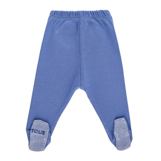 Conjunto" Primera puesta"cruzado Risc Azul