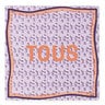 Foulard carré en polyester mauve TOUS MANIFESTO