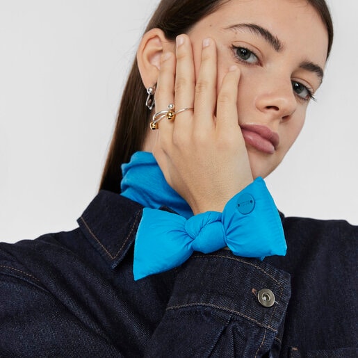 Coletero azul TOUS Cloud Scrunchie