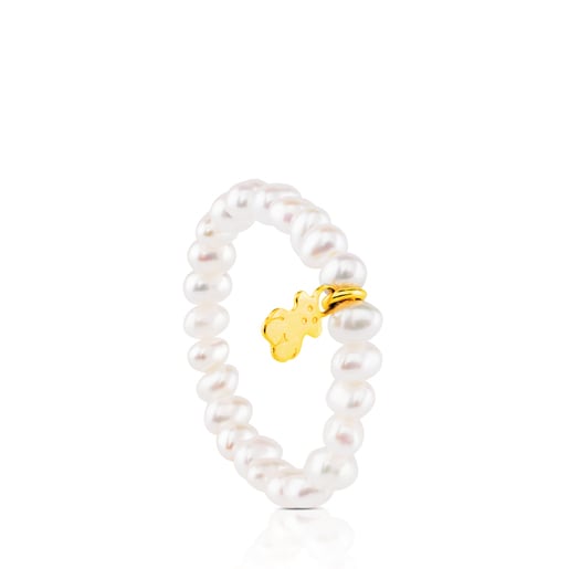 Anillo de oro y perlas cultivadas TOUS Pearls