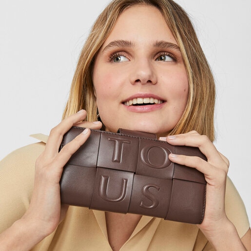 Medium brown and turquoise TOUS Damas Wallet