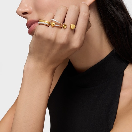 Anillo abierto bicolor TOUS Flechazo