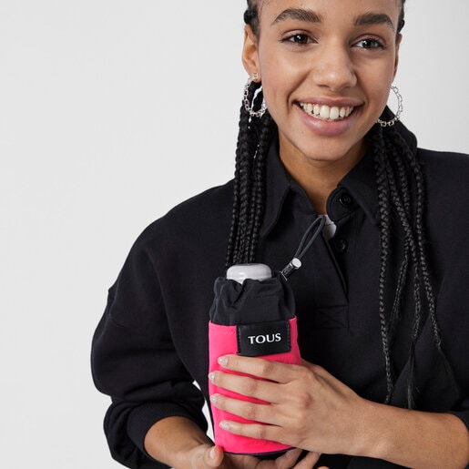 Funda para botella rosa fluorescente TOUS Empire Cotton