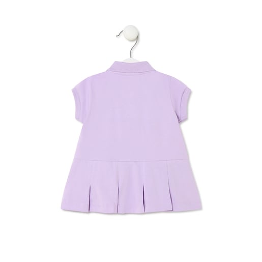 Polo-neck dress in Casual lilac