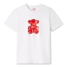 Biało-czerwony T-shirt Bear Gemstones