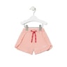 Short esportiu nena Casual Rosa