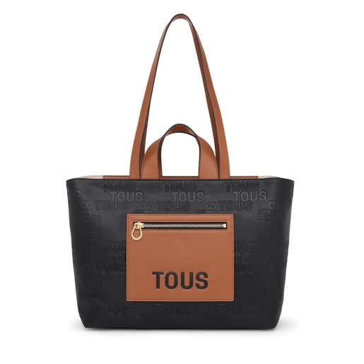 Medium black and brown Tote bag TOUS Nanda | TOUS