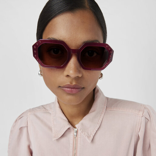 TOUS Fuchsia-colored Sunglasses Geometric | Plaza Las Americas