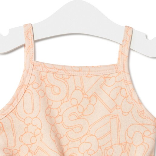 Terry cloth jumpsuit in Mix in orange