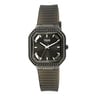 Black IP steel Analogue watch with zirconias Gleam Fresh