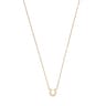 Gold TOUS Good Vibes horseshoe Necklace with Diamonds