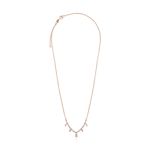 Rose Gold TOUS Les Classiques Necklace with Diamonds 0.17ct