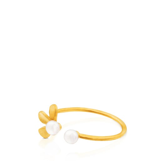 Gold Happy Moments Ring with Pearl