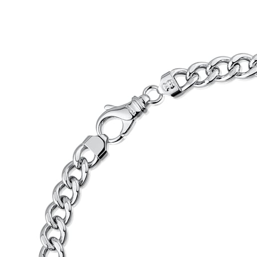 Gargantilla barbada de plata, 45 cm Chain