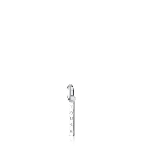 Colgante toussi barra de plata clearance