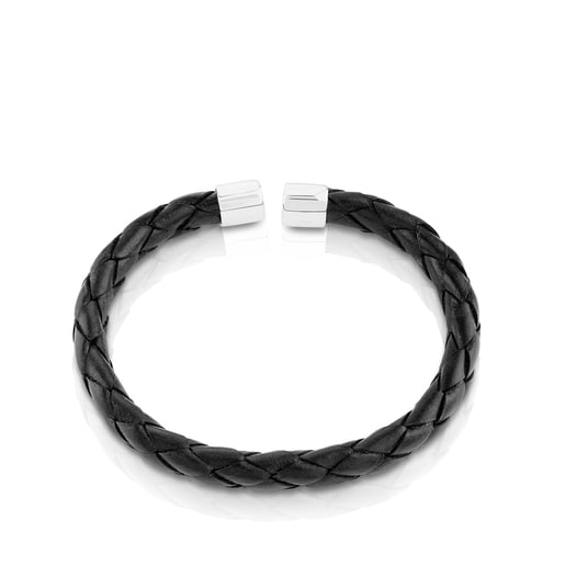 Silver TS Bracelet and leather