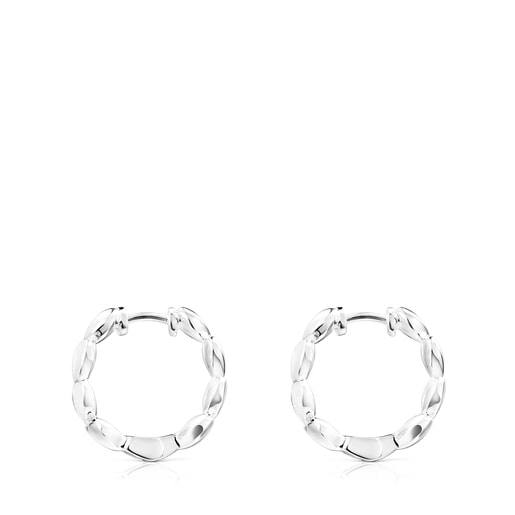 Silver Mini Icons Heart Earrings | TOUS