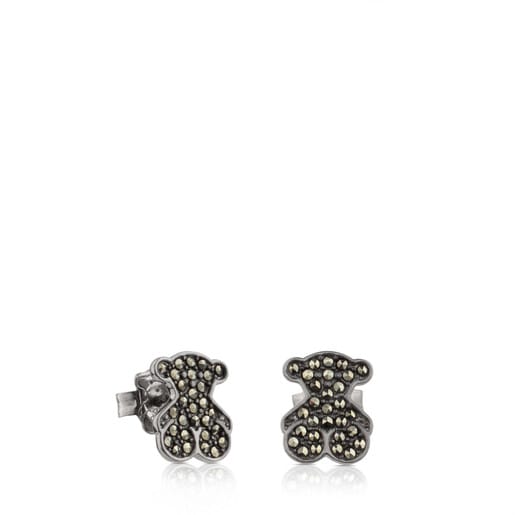 Silver Grace Earrings with Marcasite