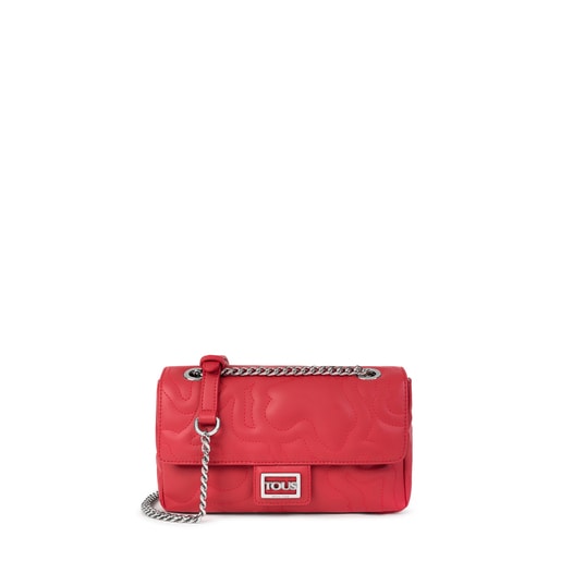 Small red Kaos Dream Crossbody bag with flap