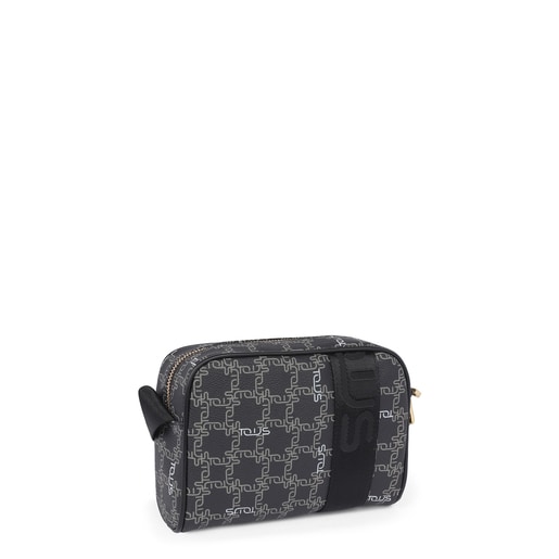 Small black Tous Logogram crossbody bag