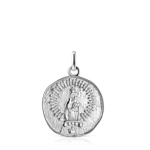 Silver Virgen del Pilar Devoción Pendant